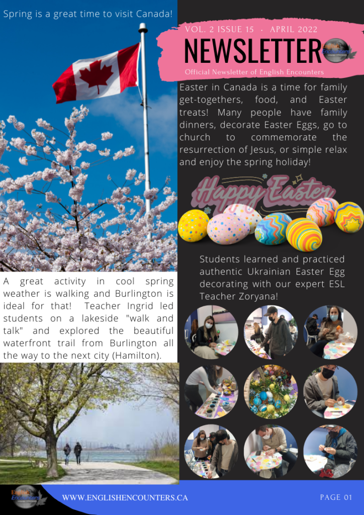 English Encounters April 2022 Newsletter