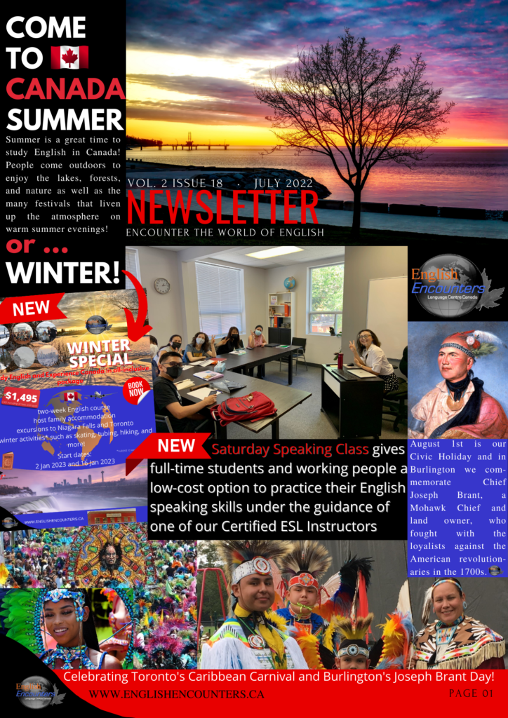 English Encounters July 2022 Newsletter